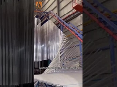 Высокая пропускная способность Автоматическая линия покрытия порошком с униформой для железной промышленности