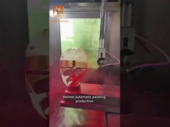 Большая автоматизированная электростатическая линия распылительной покраски с использованием краски и точностью распыливания